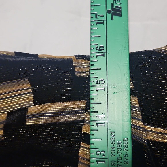 NWT Donna Karan Velvet Burnout Sheath Dress: Black & Gold: Size- 8 - Picture 8 of 16